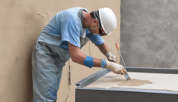 Réparer une fissure de mur extérieur avec de la résine efficace