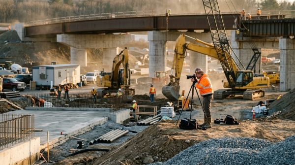 Travaux publics : pourquoi les entreprises font photographier leurs chantiers